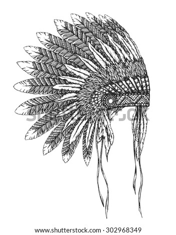 American Indian Dressed Up In Eagle Costume Coloring Pages 5