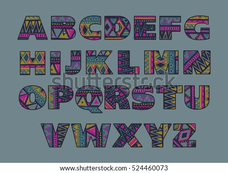 Tribal Alphabet Stock Images, Royalty-Free Images & Vectors | Shutterstock