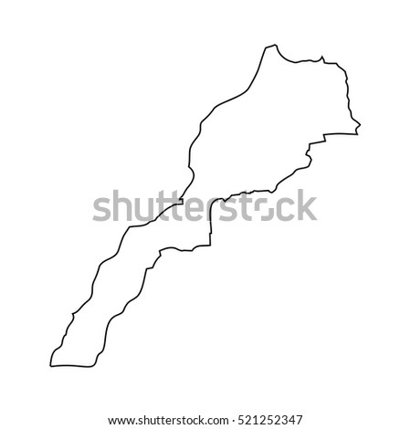 Morocco Map Coloring Page Sketch Coloring Page