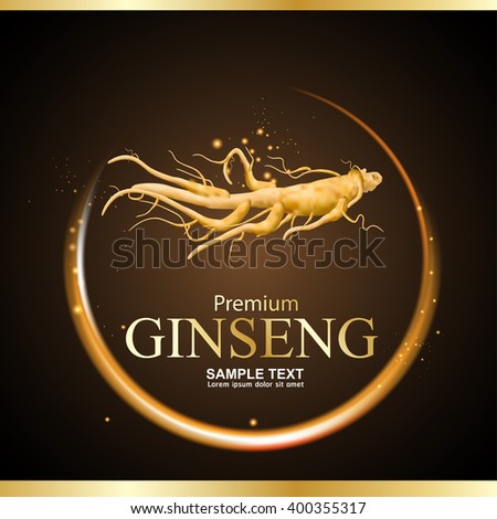 Ginseng Premium Vector