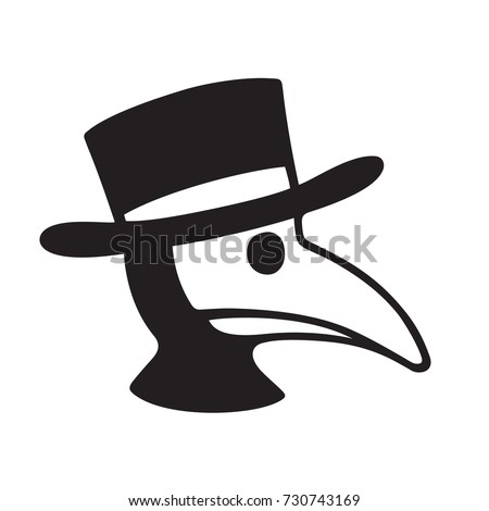 Plague Doctor Head Profile Icon Logo Stock Vector 730743169 - Shutterstock