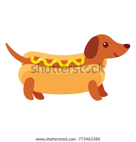 Hot Dog Dog Drawing Hot Dog Dog Drawing