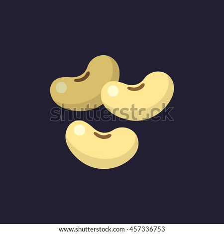 soybean icon in flat style