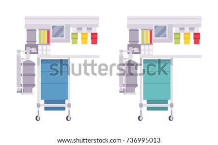 Anesthesiology heart rate machine