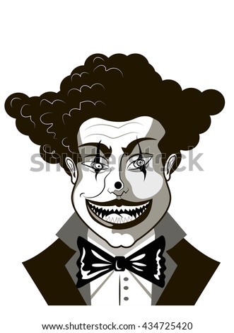 What are some examples of evil clown art?