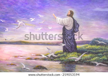 Jesus feeds the people Stock Photos, Images, & Pictures | Shutterstock