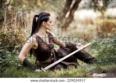 hustler busty naked woman amazon naked warrior women