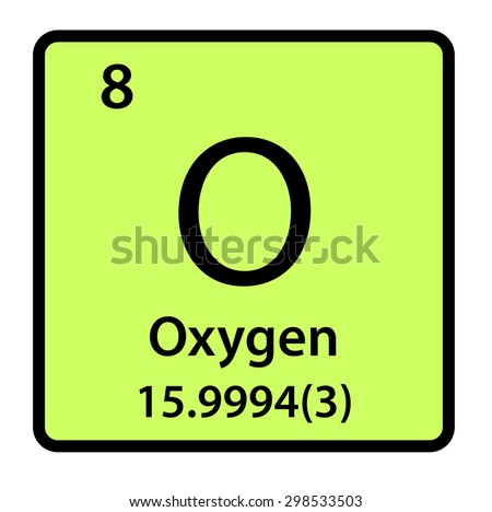 Element Oxygen Periodic Table Stock Illustration 298533503 - Shutterstock