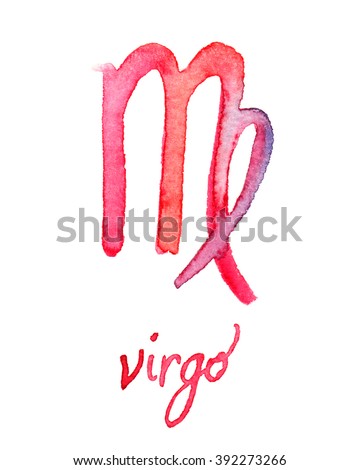 Zodiac Sign Virgo Hand Written Title Stock Illustration 392273266 ...