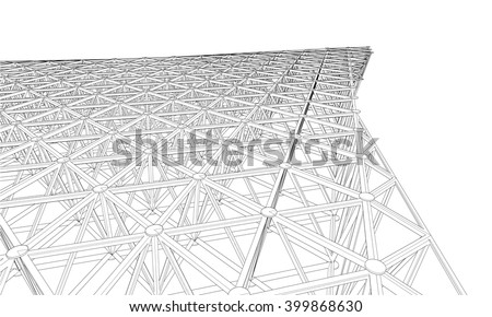 Building 3d structure. Architectural background.