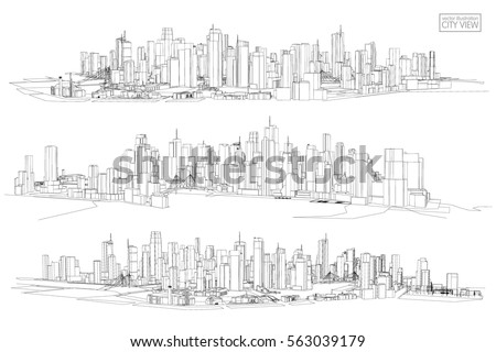 cityscape sketch