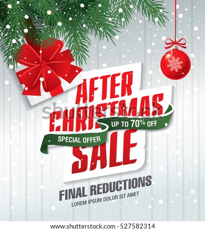 christmas sale flyer