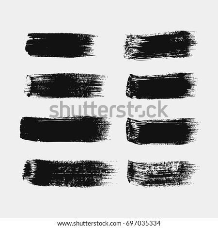 Vector Black Paint Ink Brush Stroke Stock Vector 679580944 - Shutterstock