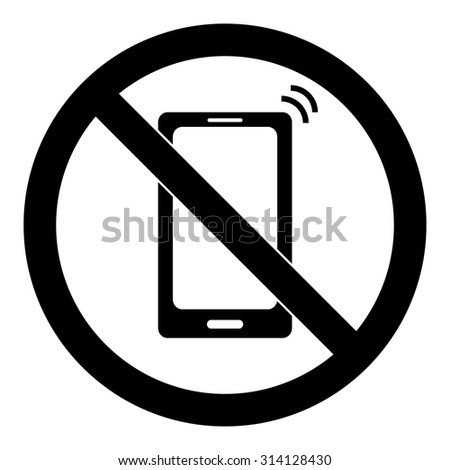 no cell phone use sign