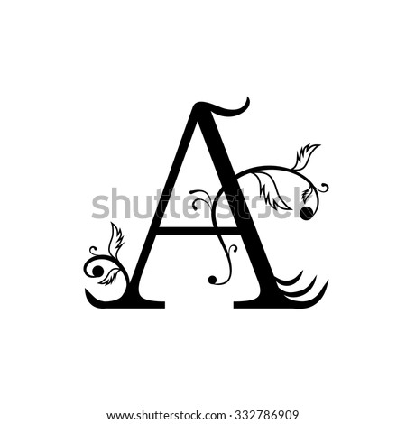 Initial Drop Cap Letter Stock Vector 332786909 - Shutterstock