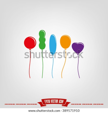 Balloons icon vector illustration eps10.