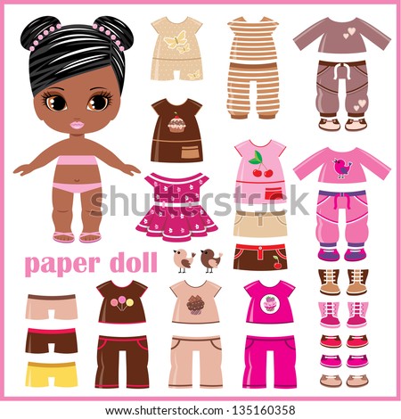 Dolls Paper Vector Stock Photos, Images, & Pictures | Shutterstock