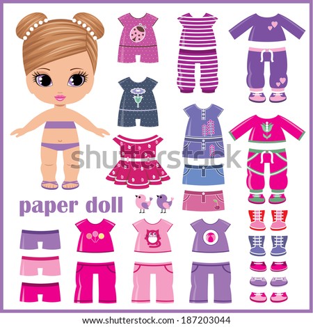 Paper Dolls Vector Stock Vector 18989170 - Shutterstock