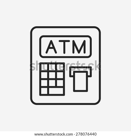 Atm Icon Stock Vector 278075876 - Shutterstock