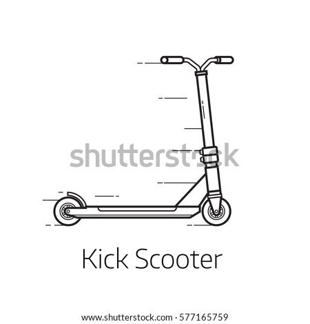 Download Kick Scooter Vector Illustration Alternative City Stock Vector 577165759 - Shutterstock