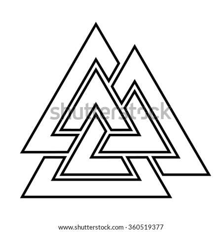 of god circle symbol Images, & Free  Images Valknut  Royalty Shutterstock Stock Vectors