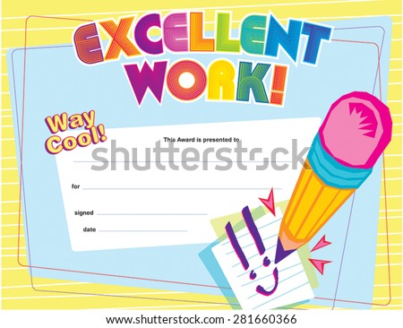 certificate of excellent