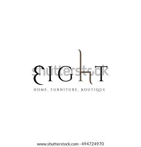Eight Chair Vector Premium Furniture Logo For Home And Store Or Studio Luxury Eight Chair Vector Premium Furniture Logo For Home And Store Or Studio Luxury