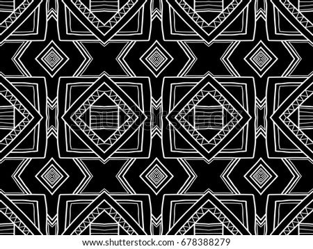 Black and white ethnic texture geometric wallpaper tribal background for fabric Black and white ethnic texture geometric wallpaper tribal background for fabric
