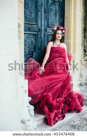 fur vest dress walking stock photo 556542373 fur vest dress walking stock photo 556542373