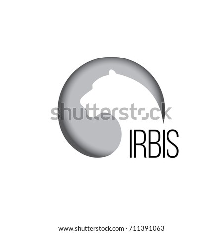 Logo panther in an unusual gradient.
