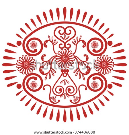 asian culture inspired wedding makeup mandala stock vector asian culture inspired wedding makeup mandala stock vector