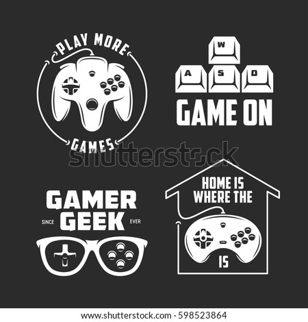 Retro Video Games Related Tshirt Design Stock Vector ...