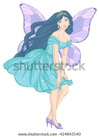 Beautiful Mermaid Girl Exotic Caribbean Sea Stock Illustration ...