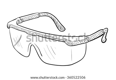 Safety Goggles Stock Vector 360522506 - Shutterstock