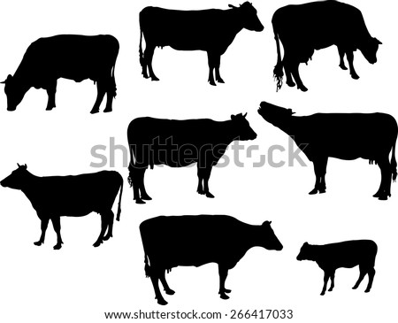 Download Cow Silhouette Stock Images, Royalty-Free Images & Vectors ...