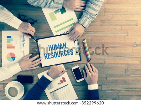 Business Team Concept: HUMAN RESOURCES