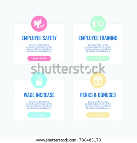 Employee Benefits Infographic Icons Stock Vector 786485170 - Shutterstock