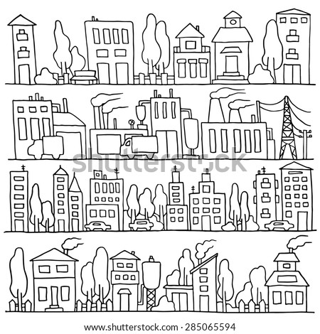 Architecture Drawing Cars sketch big city architecture houses factory stock vector 317169218 Architecture Drawing Cars sketch big city architecture houses factory stock vector 317169218