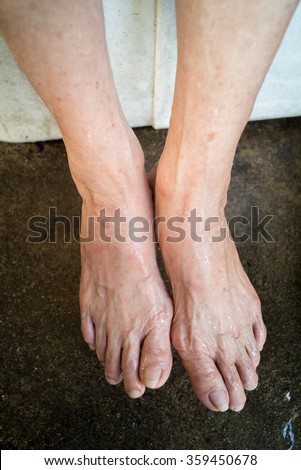 Old Lady Foot Fetish 67