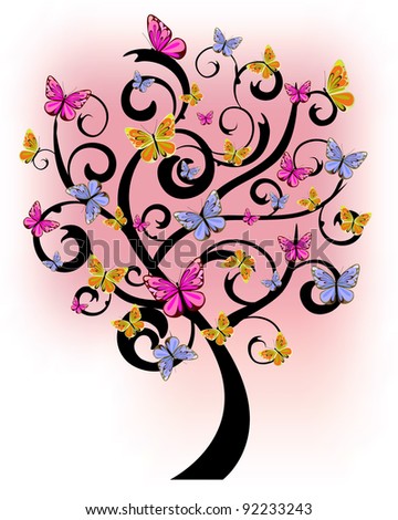 Free Free 187 Butterfly Tree Svg Free SVG PNG EPS DXF File