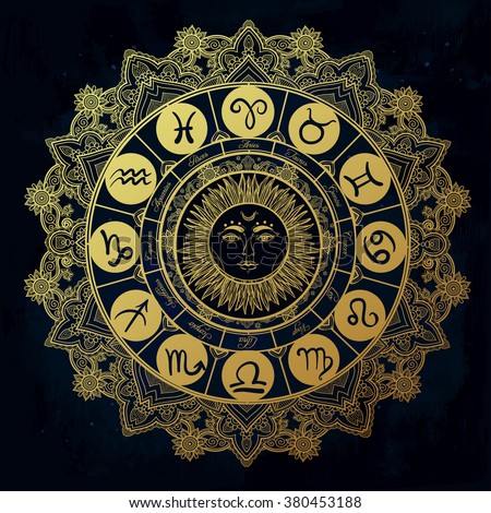 Astrological Mystical Sun Symbols Stock Photos, Images, & Pictures ...