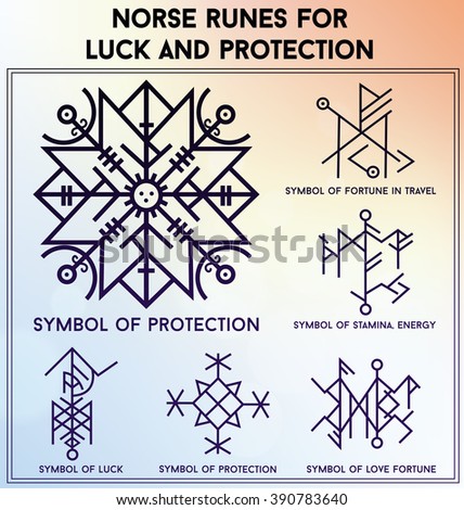 Futhark Norse Runes Set Magic Symbols Stock Vector 390783646 - Shutterstock