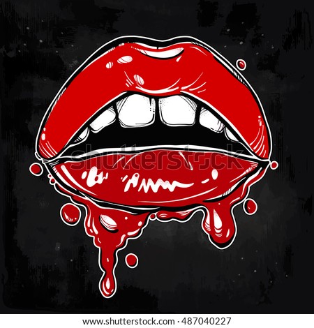 Lips Drip Stock Images, Royalty-Free Images & Vectors | Shutterstock