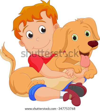 Hugging Dog Stock Vectors & Vector Clip Art | Shutterstock