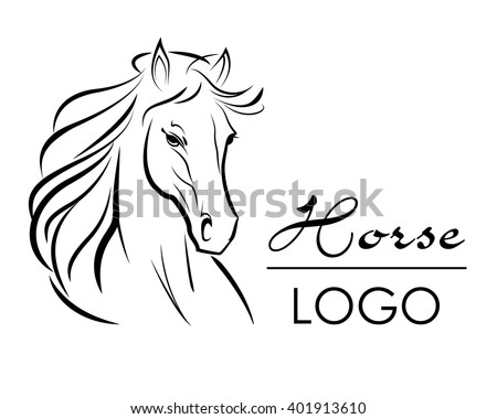 Vector Logo Horse Stock Vector 401913610 - Shutterstock