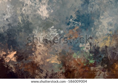 Brushed Painted Abstract Background. Brush stroked painting.
