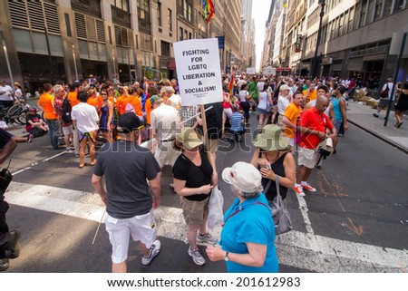 Scenes From The Nyc Gay Pride Parade On June 29 2014 In New York City Scenes From The Nyc Gay Pride Parade On June 29 2014 In New York City