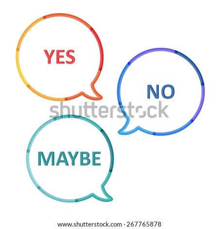 Maybe Stock Vectors & Vector Clip Art | Shutterstock