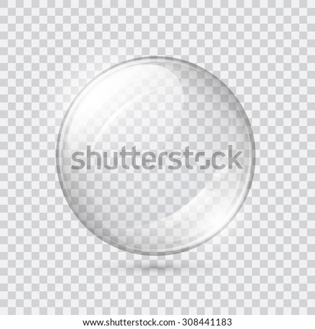 Transparent glass sphere