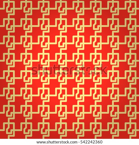 Seamless Red Abstract Geometric Pattern Stock Illustration 216157711 ...